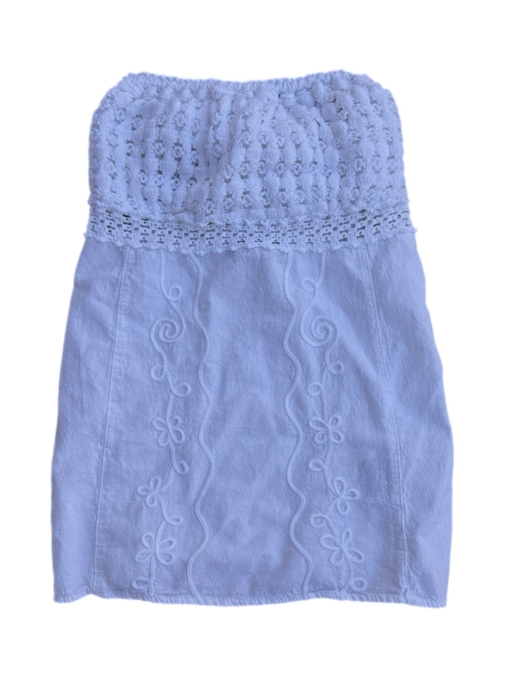 Giocam | Strapless Crochet Blouse